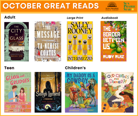 October Great Reads Recommendations